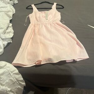 NWT Francesca’s Jacquard Pink Mini Party Dress